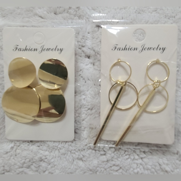 Gold earrings - Picture 2 of 5